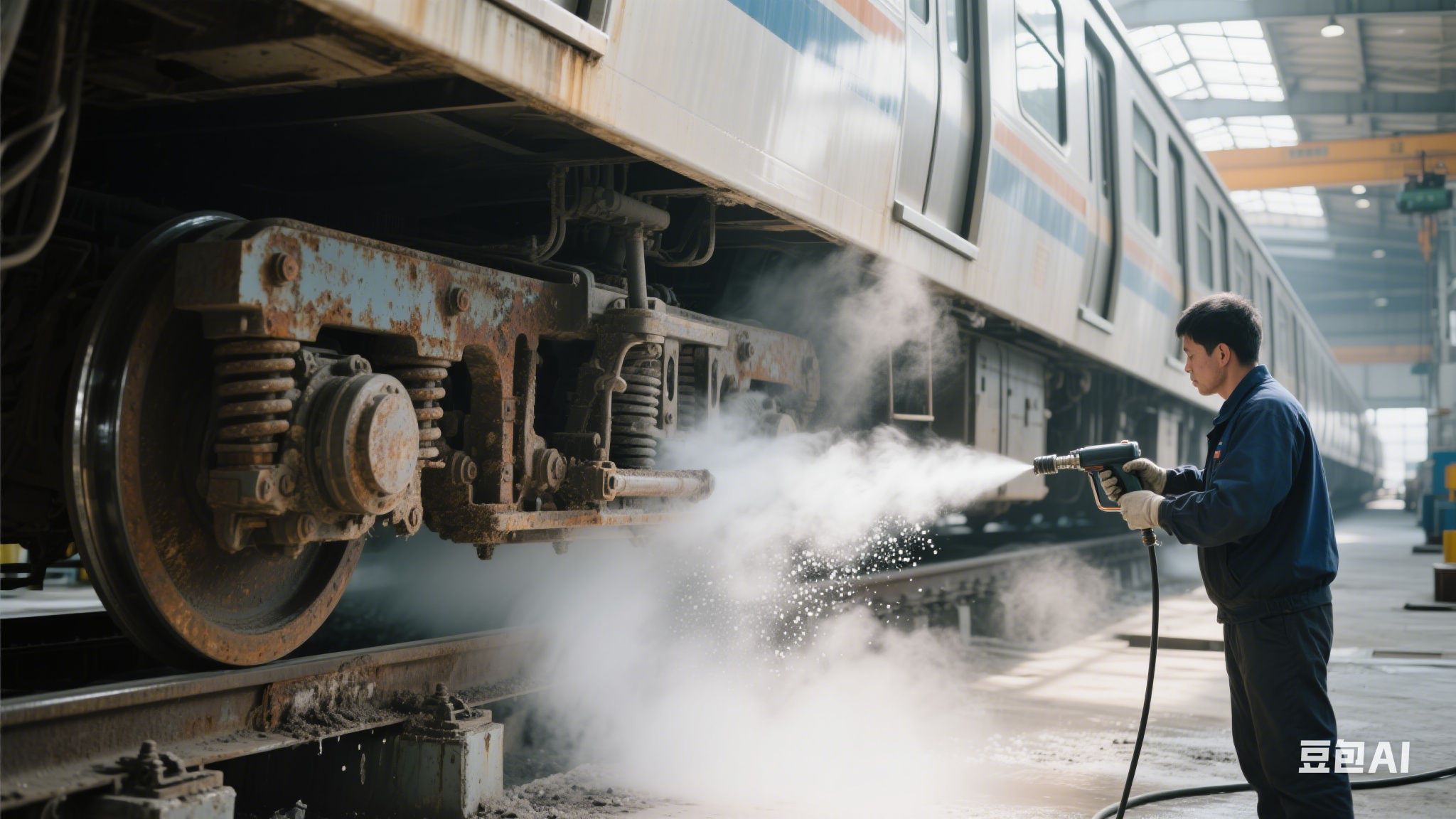 列車及地鐵維修時(shí)干冰清洗 